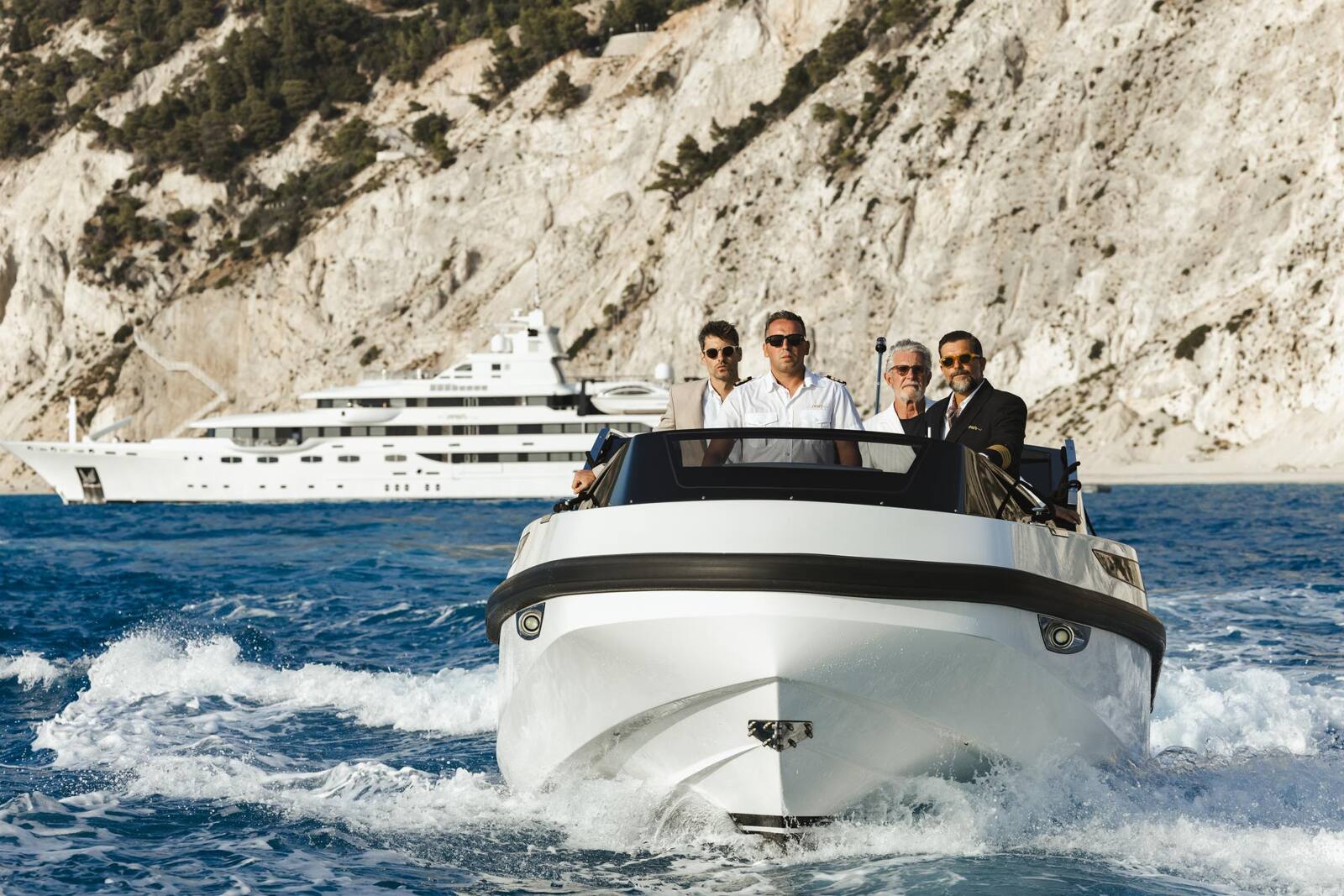 The limousine tender of a superyacht